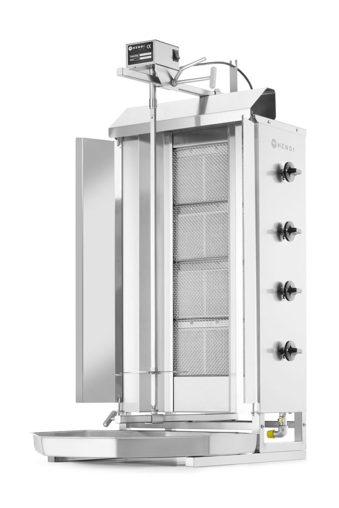 Professionel kebab grill på gas, 12kw, 3 brændere - Billede 4