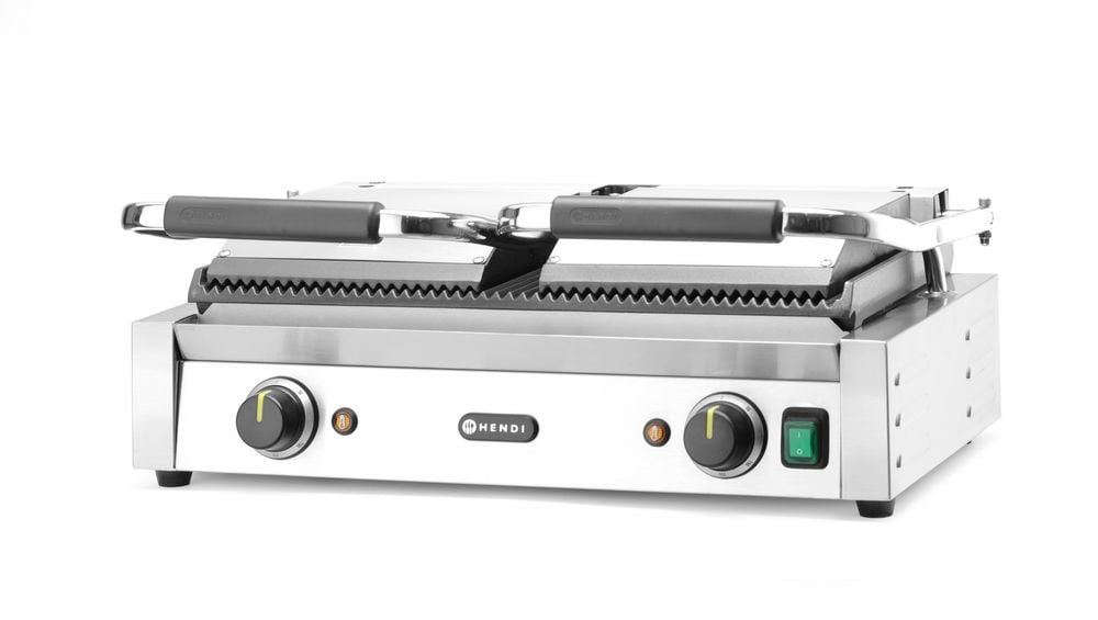 Dobbelt kontaktgrill, ribbet top og bund, 230V/3600W, 570x370x(H)210mm - Billede 7