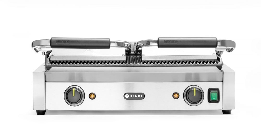 Dobbelt kontaktgrill, ribbet top og bund, 230V/3600W, 570x370x(H)210mm - Billede 4