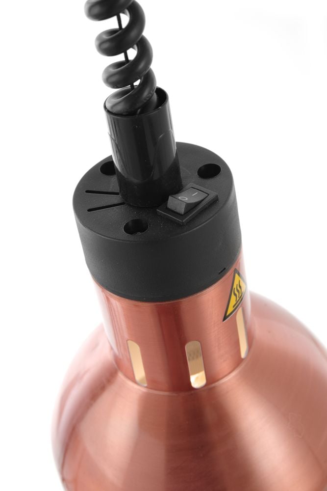 Justerbar varmelampe i kobber til madvarme, 250w - Billede 10