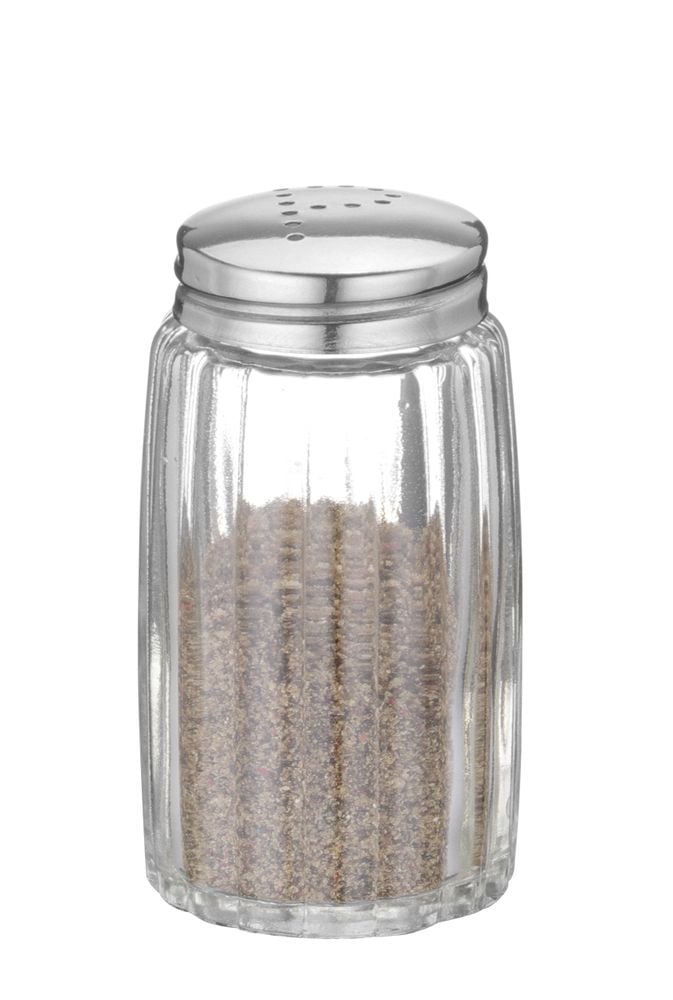 Salt shaker i glas med rustfrit stål låg, 6 stk., ø40x(h)70mm - Billede 5