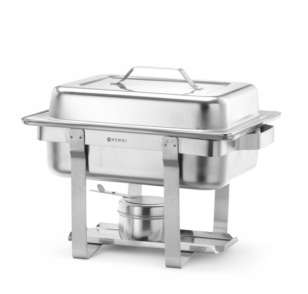 Chafing dish i rustfrit stål, 4,5 l, inkl. Brændstofholdere - Billede 4