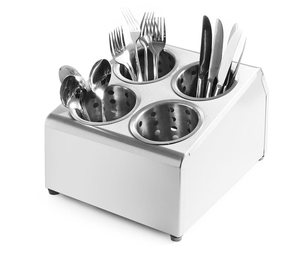 Rustfrit stål bestik kurv holder, 255x295x(h)215mm - Billede 4