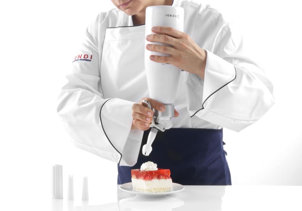 Flødeskumsdispenser Kitchen Line, 0,5L, ø80x(H)260mm, aluminium, hvid - Billede 9