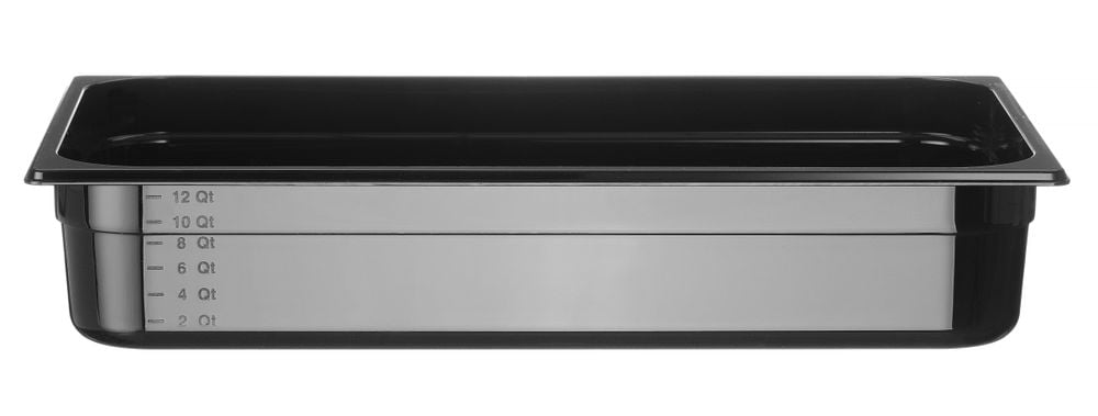 GN 1/1 sort polycarbonat container, Profi Line, 14L, Sort, 530x325x(H)100mm - Billede 3