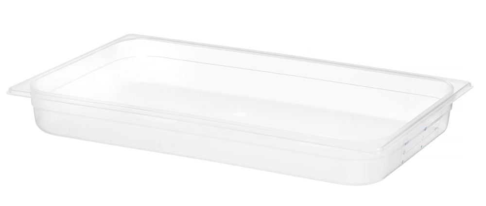 Transparent gn 1/1 haccp madopbevaringsbeholder, 9l, 530x325x65mm - Billede 2