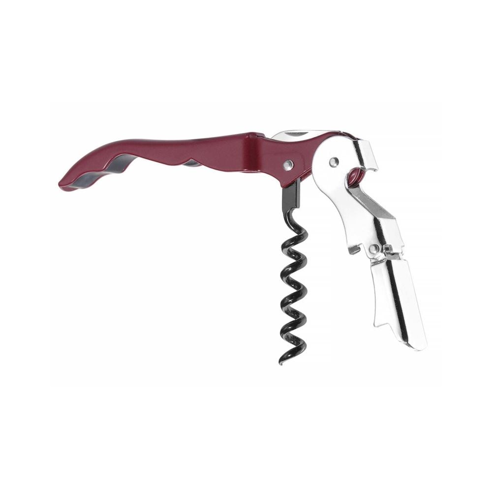Tjenerens proptrækker, Bar op, (L)120mm. Med metalhåndtag. 3 funktioner. Med ekstra knæk i håndtag for lange propper. - Billede 7