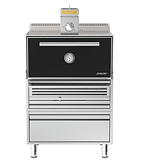 Josper HJX-PRO-M120-TD kulgrillovn med understel og skuffe, set forfra
