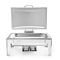 Chafing dish i satin finish, 9 l, med aftageligt låg
