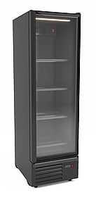 Combisteel - KØLESKAB 1 GLASDØR SORT 550L