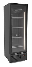 Combisteel - FRYSER 1 GLAS DØR SORT 500L