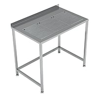 Combisteel - ARBEJDSBORD MED INTEGRERET DRÆNBÅS 1000X650