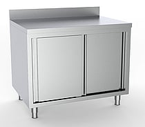 Combisteel - 600 ARBEJDSBORD SKYDEDØRE BAGKANT 2000