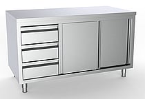Combisteel - 700 ARBEJDSBORD SKYDEDØRE SKUFFEDELE VENSTRE 1800