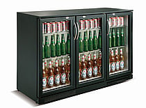 Combisteel - BACKBAR KØLER SORT 3 DØRE