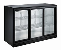 Combisteel - BACKBAR KØLER SORT 3 SKYD
