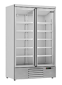 Combisteel - KØLESKAB 2 GLASDØRE JDE-1000R