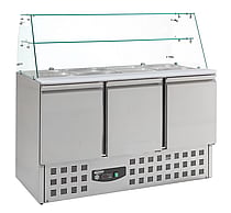 Combisteel - KØLESKAFT MED GLAS 3 DØRE