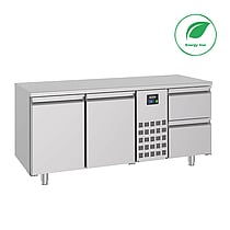 Combisteel - 700 KØLET BORD 2 DØRE OG 2 SKUFFER MONOBLOCK ENERGILINJE