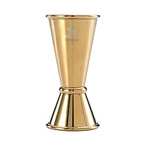 20 ml. x 40 ml. Japansk stil jigger, guld tallerken