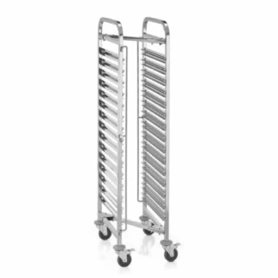 GN hyldevogn, CrNi, til 30 x1/1GN, 55x38x171cm
