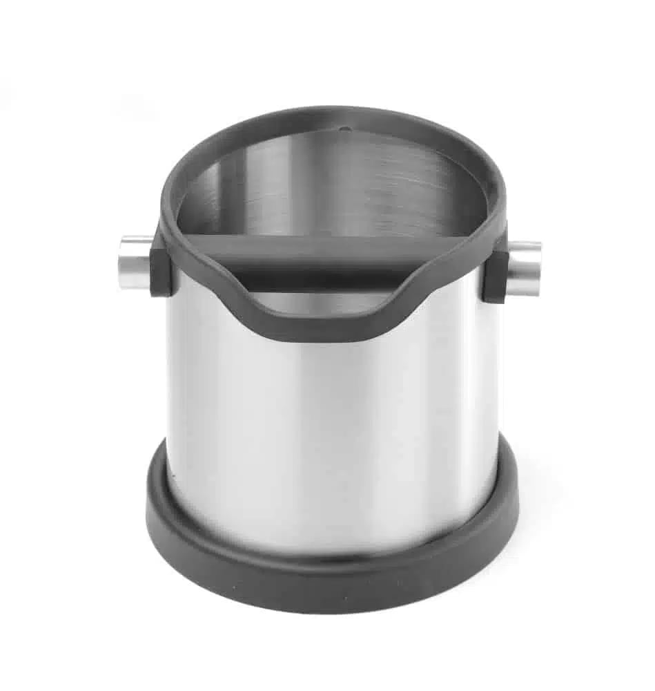 Rund kaffegrumsboks, 153x185x(h)165mm, passer til de fleste portafiltre