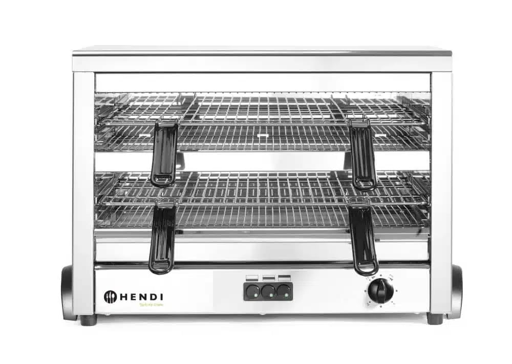 Quartz Salamander MAXI GN 1/1, 400V/4500W, 685x396x(H)452mm, med 9 varmelegemer, stålbeskyttelse og rustfrit stålhus