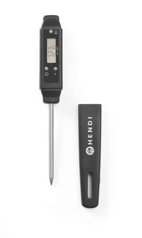 Lomme-termometer med sonde, 150x20x(H)15mm, temperaturområde -40°C til 200°C