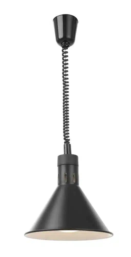 Justerbar varmelampe i sort, 250w