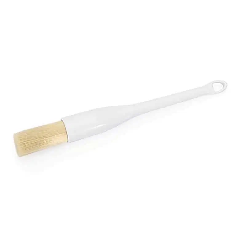Bagepensel, hvid, plast med epoxybørste, 25×2,5cm – kun 4 på lager
