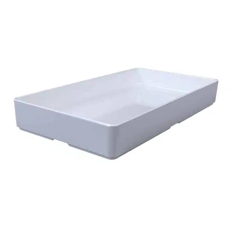 Cube Grey skål(7) (1/3GN) 31,7 x 17,5 x H4,5 cm.