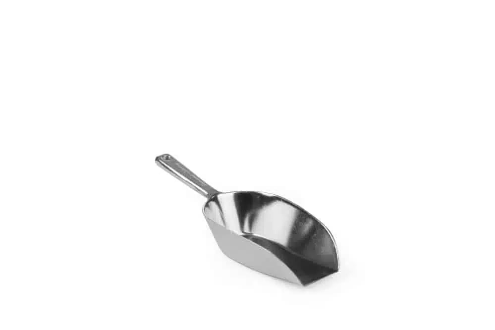 Aluminiumsske, 0,125l, 180mm – perfekt til portionering af mad