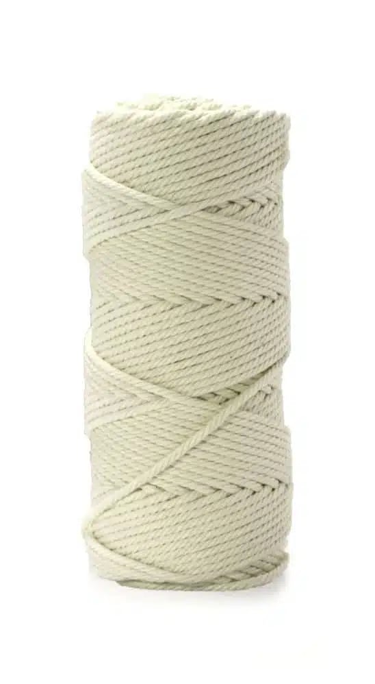 Rouladesnor, 70 m, Hvid, Hendi. Blød og fleksibel, nem at binde og knytte. Lavet af ubleget bomuld.