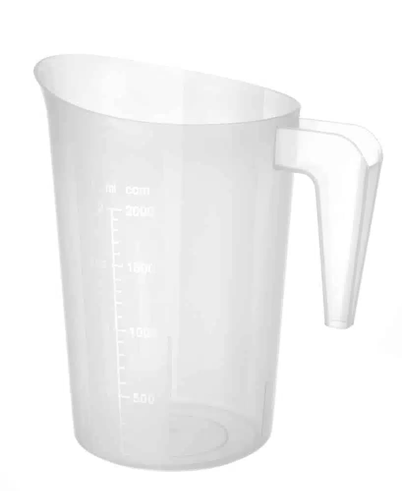 Stabelbar målekande, 2l, ø160x(h)205mm med indgraveret skala