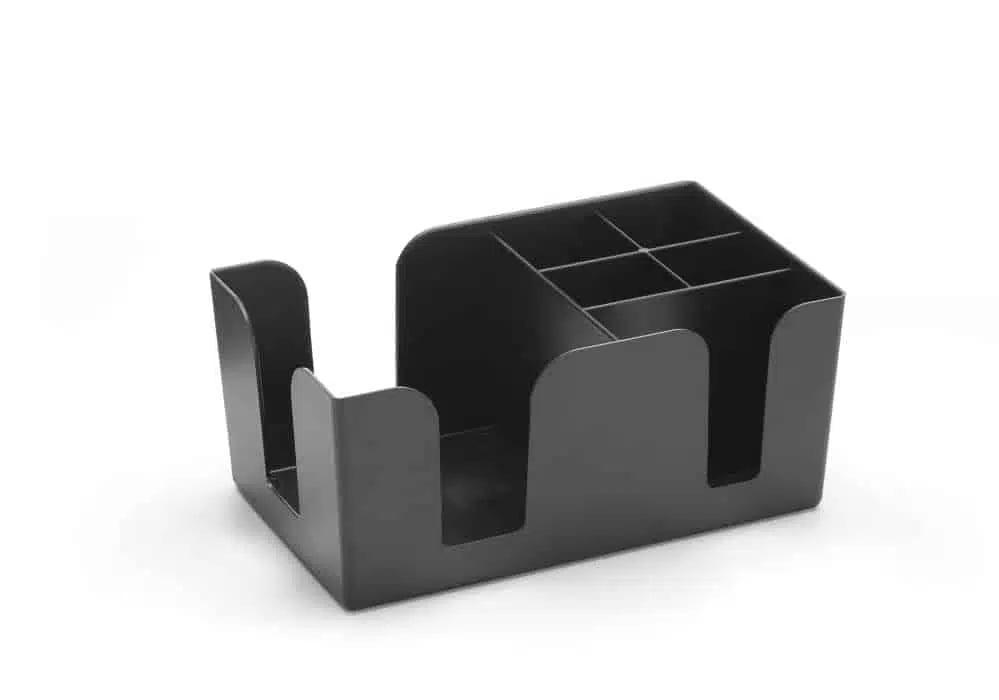 6-rums bar caddy – perfekt til glaspynt, 240x145x105mm