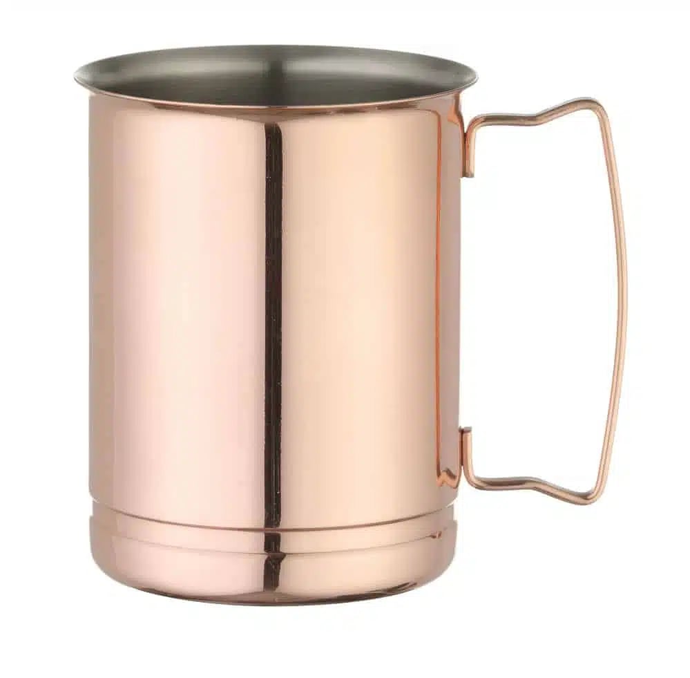 Copper cocktail & ølkrus, 0,4l, kurvet model, 3 funktioner
