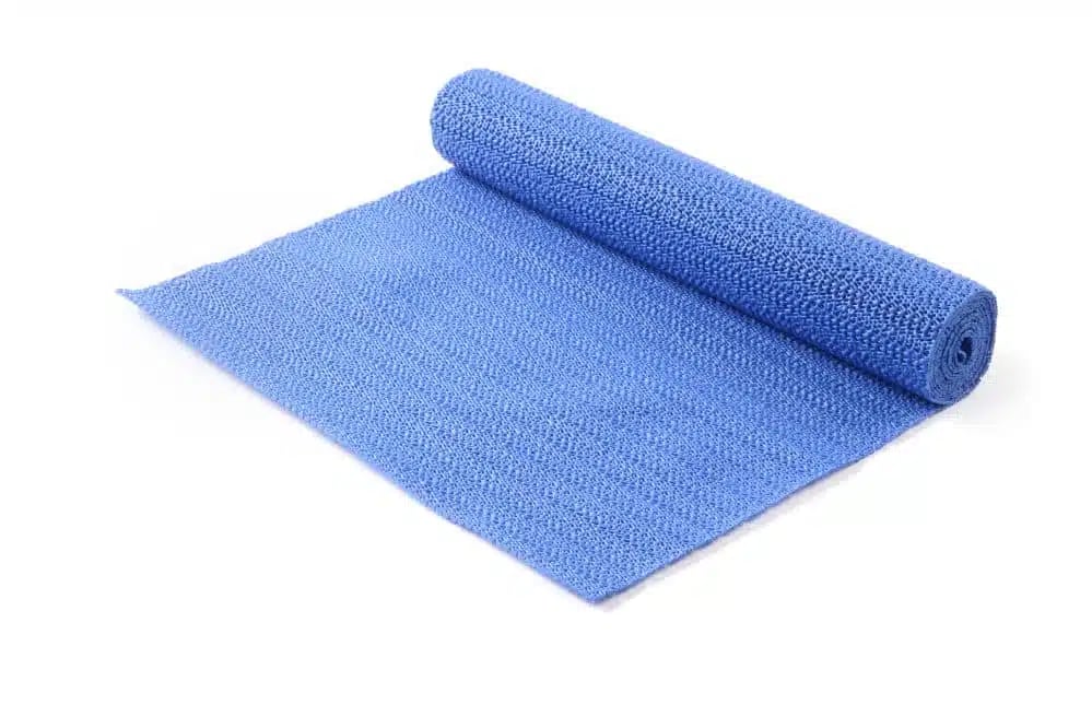 Anti-slip måtte, blå, 1500x300x(H)mm, PVC skum, nem at tilpasse, håndvask 40°C