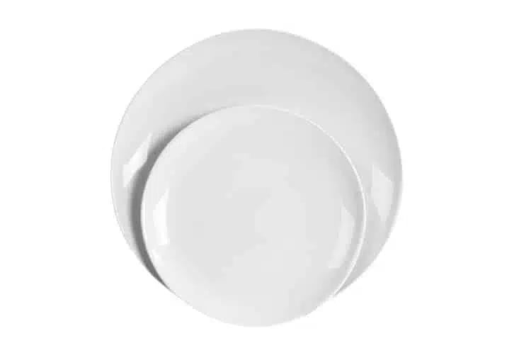Tallerken coupe | Ø20 cm / Ø26.5cm | Gastro White – Stentøj