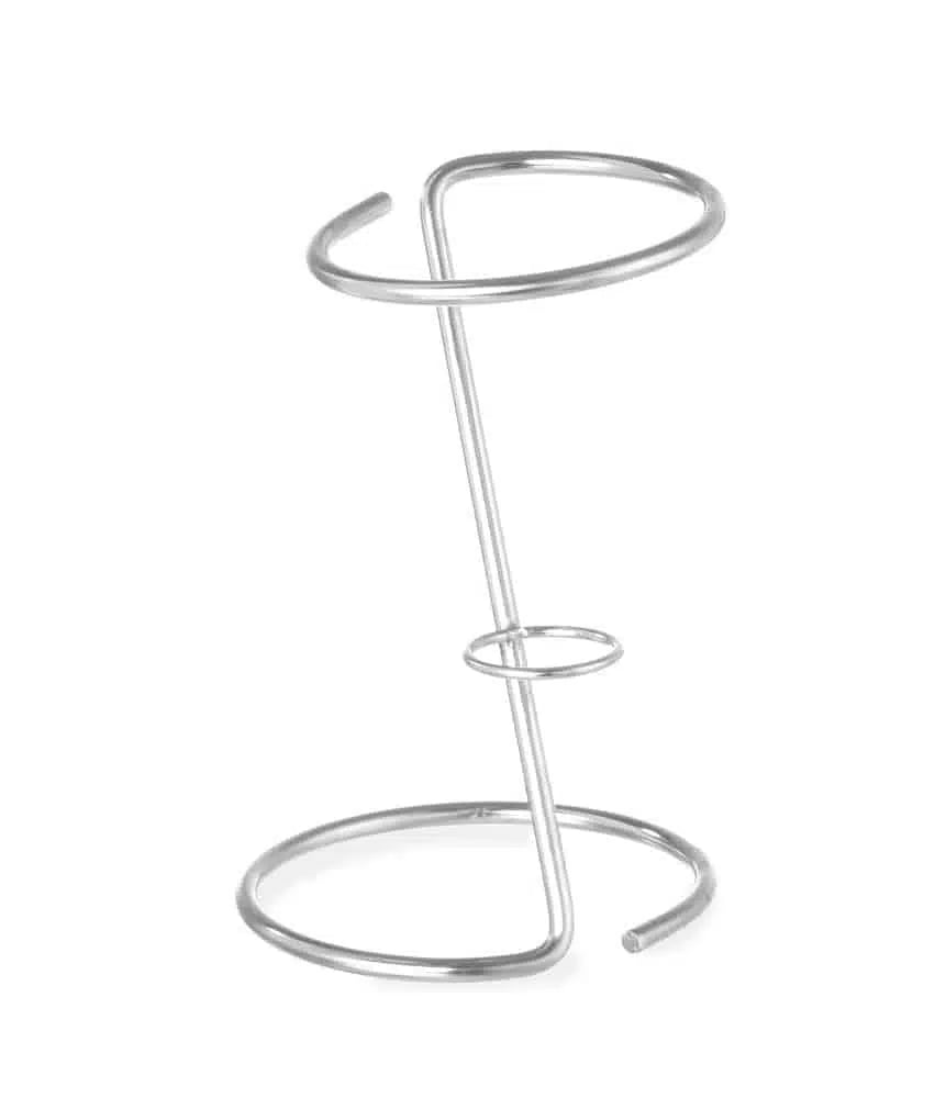 Sort chips holder med plads til sauce skål, ø110x(h)175mm