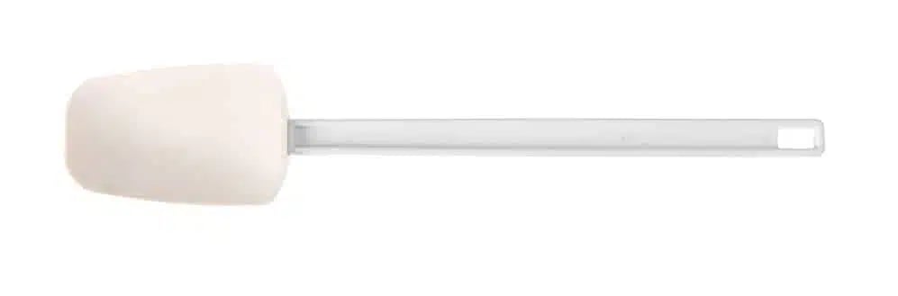 Skrabeske i skeform, hvid, 75x408mm, Hendi, ABS-håndtag, gummi klinge.