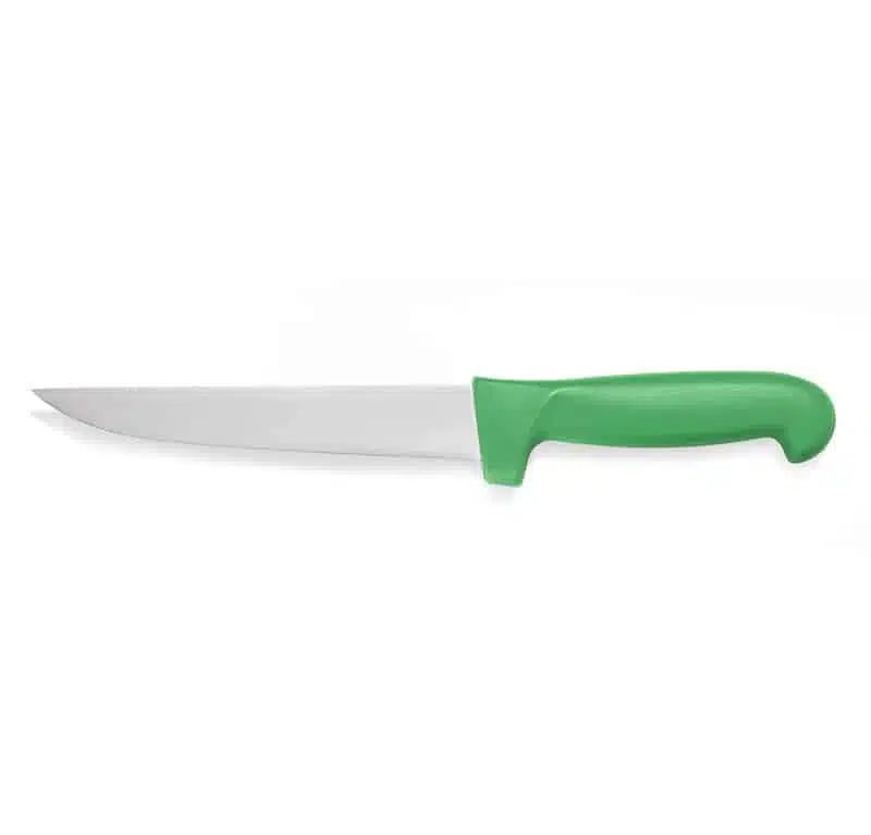 Slagterkniv, HACCP, Grøn, Rustfrit stål, 16 cm