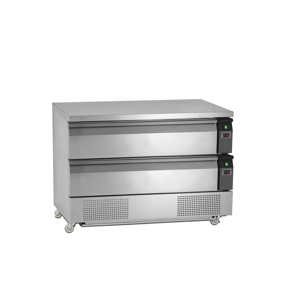 UD2-3 Rustfrit Stål Køl/Frys Enhed med 60kg Kapacitet pr. Skuffe