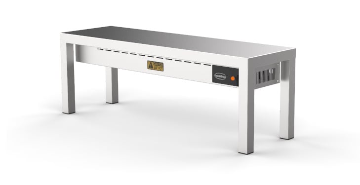 Combisteel – OVERHYLDE KERAMISK OPVARMET 1 NIVEAU 1000 3 VARMELEGEMER PÅ 250W