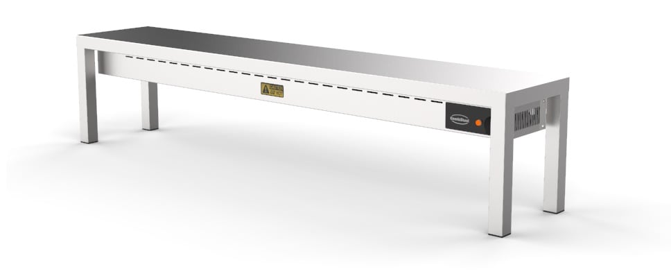 Combisteel – OVERSHELF KERAMISK OPVARMET 1 NIVEAU 2000 6 VARMELEGEMER PÅ 250W