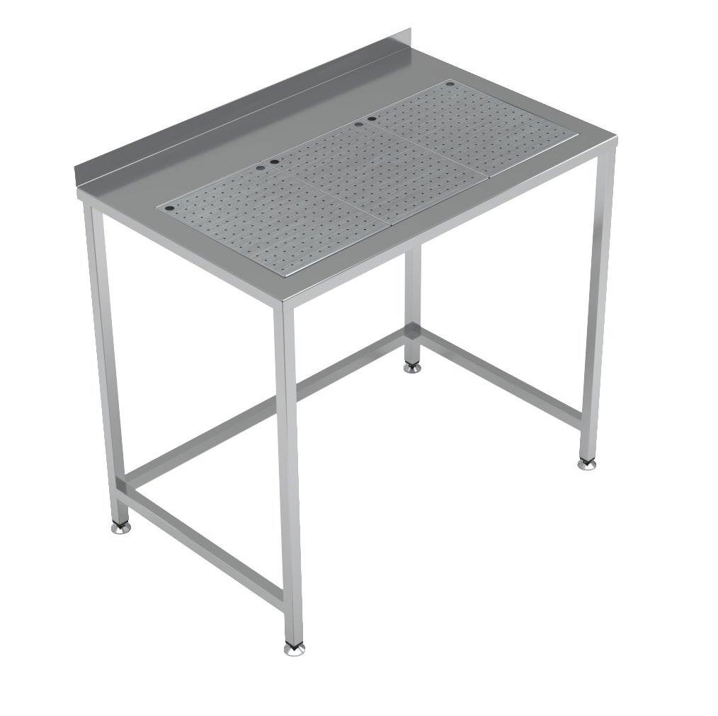 Combisteel – ARBEJDSBORD MED INTEGRERET DRÆNBÅS 1000X650
