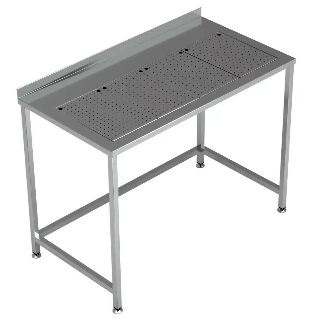 Combisteel – ARBEJDSBORD MED INTEGRERET DRÆNBAKKE 1200X650