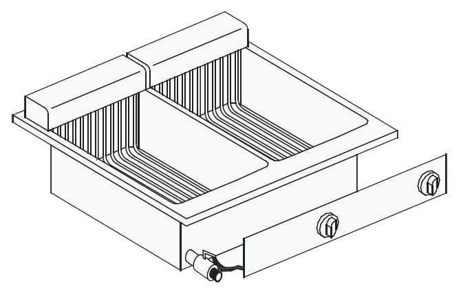 Combisteel – EL. FRITERER 2X10 L