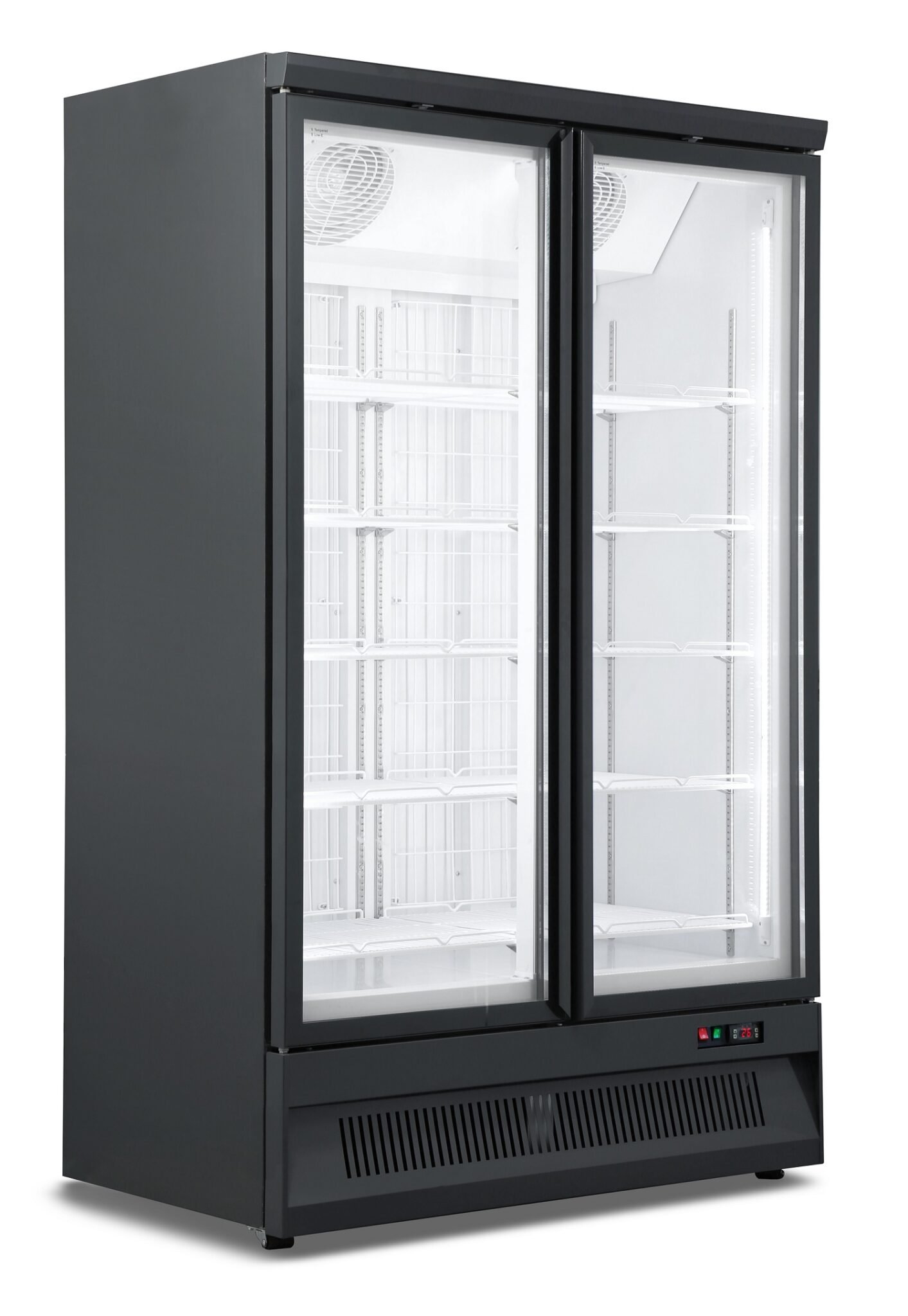 Combisteel – KØLESKAB 2 GLASDØRE SVO-1000R