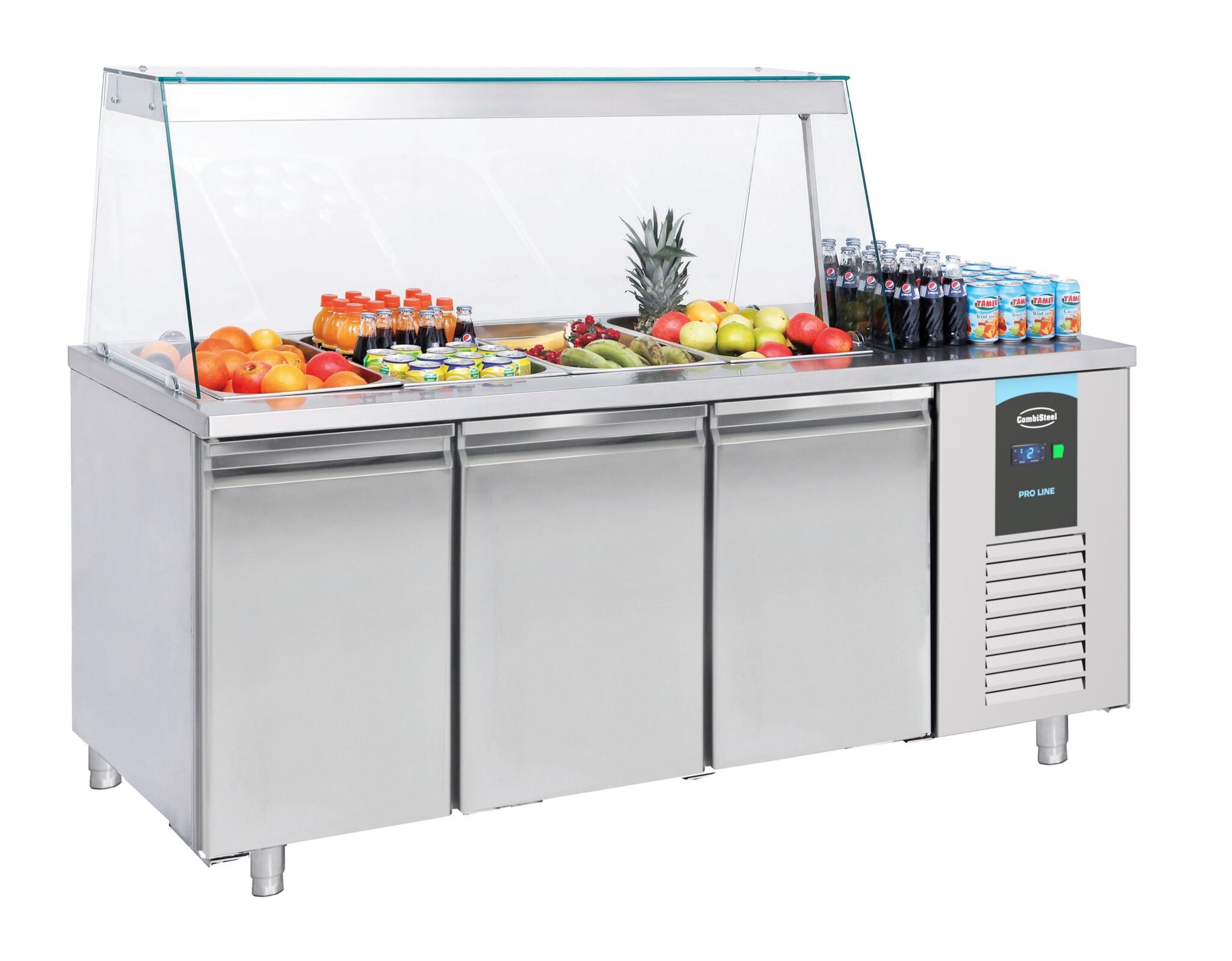 Combisteel – SALADETTE 3 DØRE 4x 1/1GN BEHOLDER