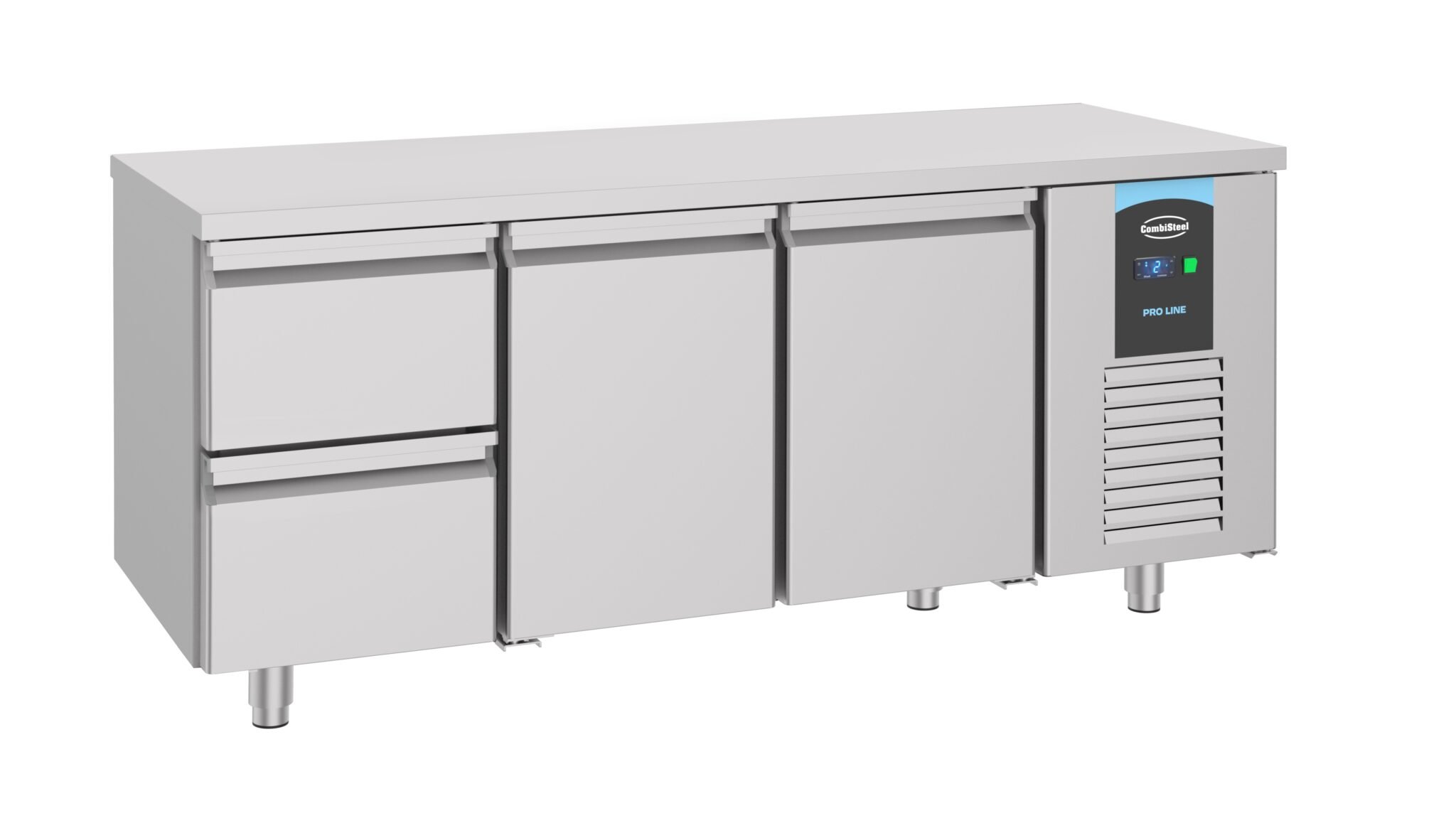 Combisteel – 700 KØLEBORD 2 DØRE 2 SKUFFER ENERGY LINE